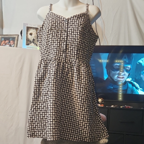 As U Wish Black and White Gingham Dress - Picture 1 of 2